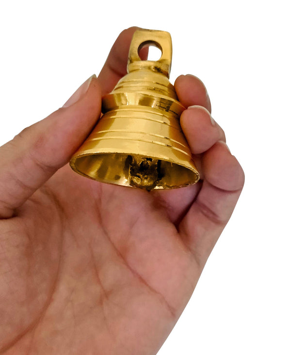 Brass Bell for Pooja Decoration (6 Pcs.)