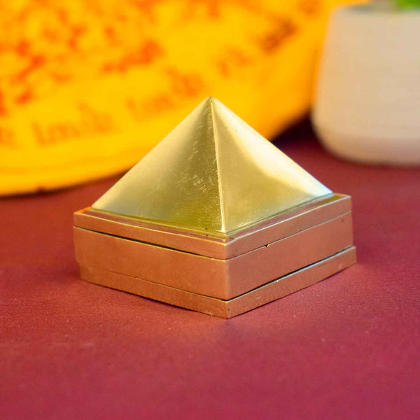 1.5 Inch Brass Pyramid for Vastu & Healing