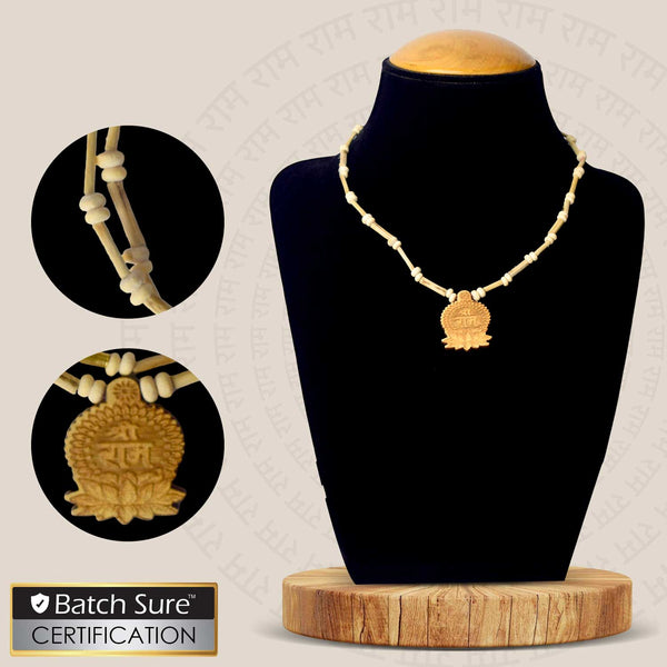 100% Orginal Tulsi Kanthi Mala with Shri Ram Wooden Locket