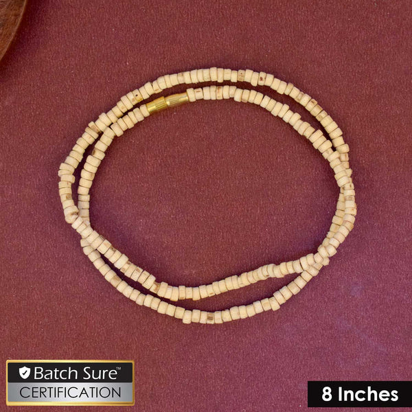 100% Pure 8 inch Long Tulsi Kanthi Bead Jap Mala