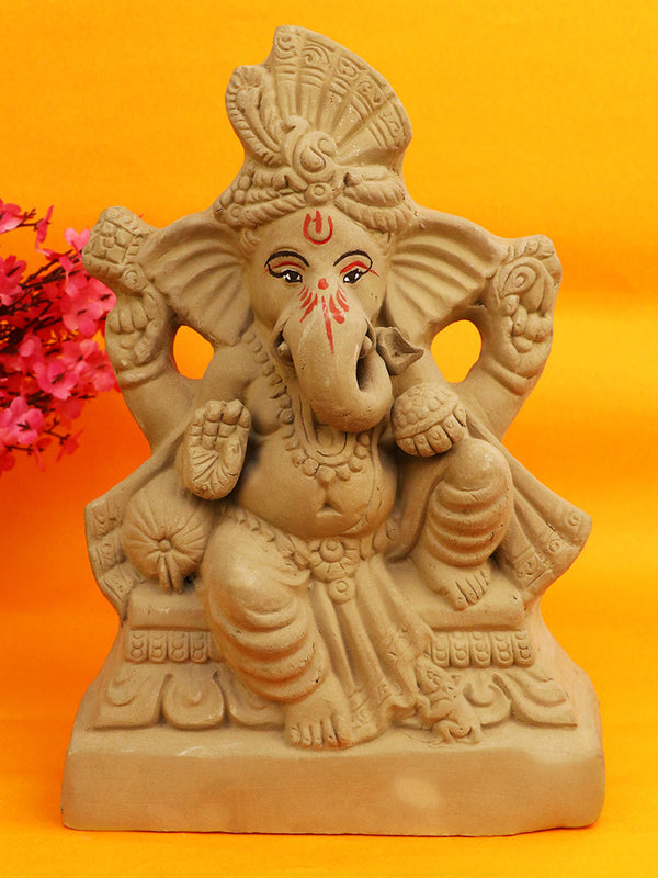 10 Inch Pramoda Eco-Friendly Ganesha Idol