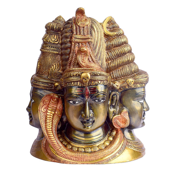 11.4 Inch Beautiful Brass Shiv Ji Idol