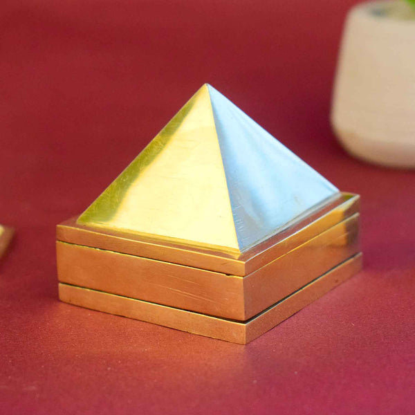 2 Inch Brass Pyramid for Vastu & Healing