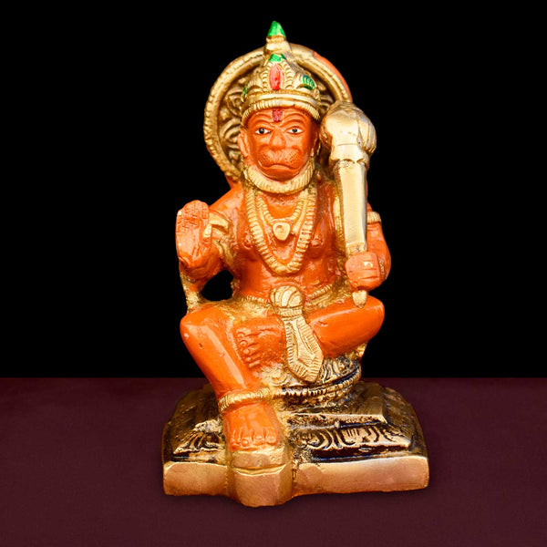 4.3 Inch Brass Kesari Nandan Hanuman Idol