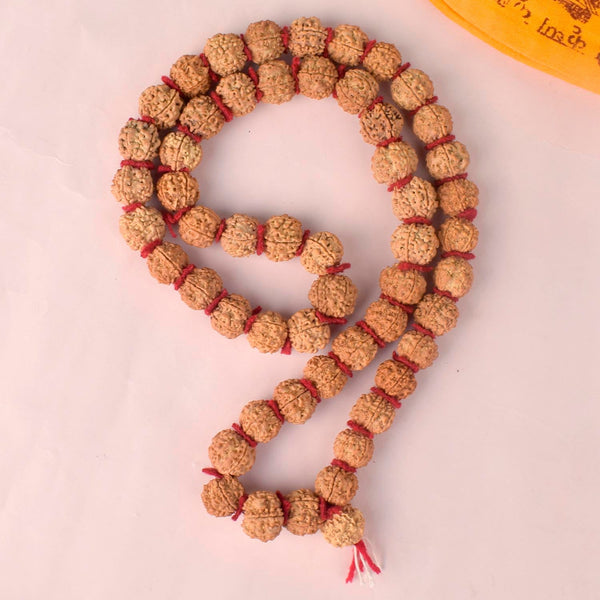 5 Mukhi Kanthi Semi Pathariya Rudraksha Mala