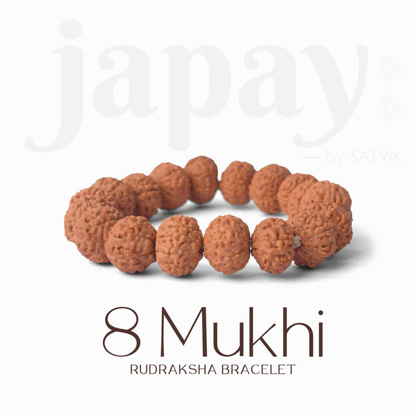 8 Mukhi Rudraksha Bracelet