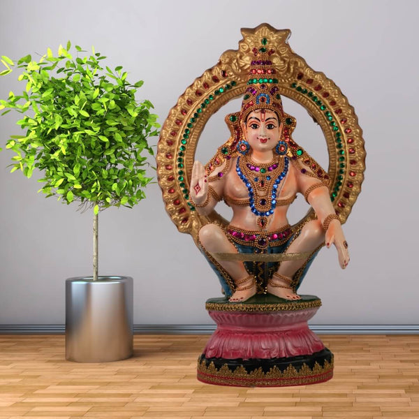AYYAPPA STATUE IN FIBRE - 54 CM HEIGHT