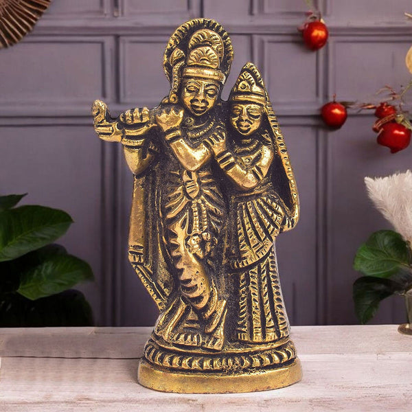 3.7 Inch Radha Krishna Idol Pair