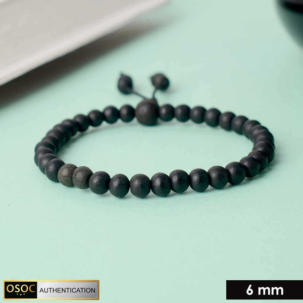6 mm Govt. Certified Karungali Bracelet with Matt Finish