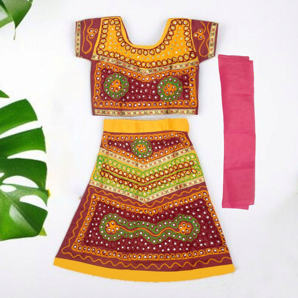 Elegant Chikankari Radha Dress for Girls – With Embellishments