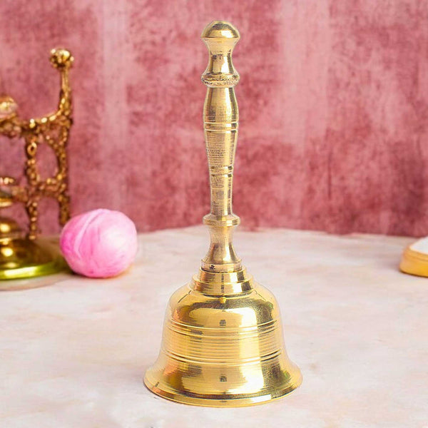 Brass Round Linning Puja Bell