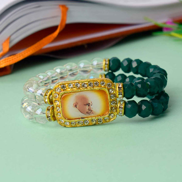 Serene Guruji Swaroop Bracelet (Assorted) – Clear & Colored Beads