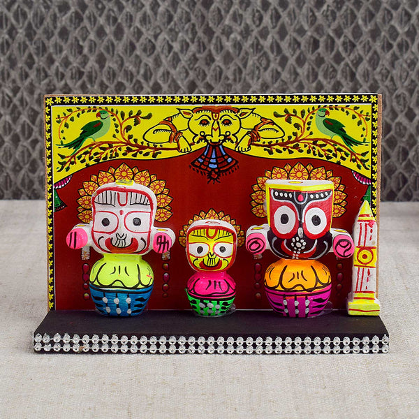 Compact Wooden Jagannath Murti