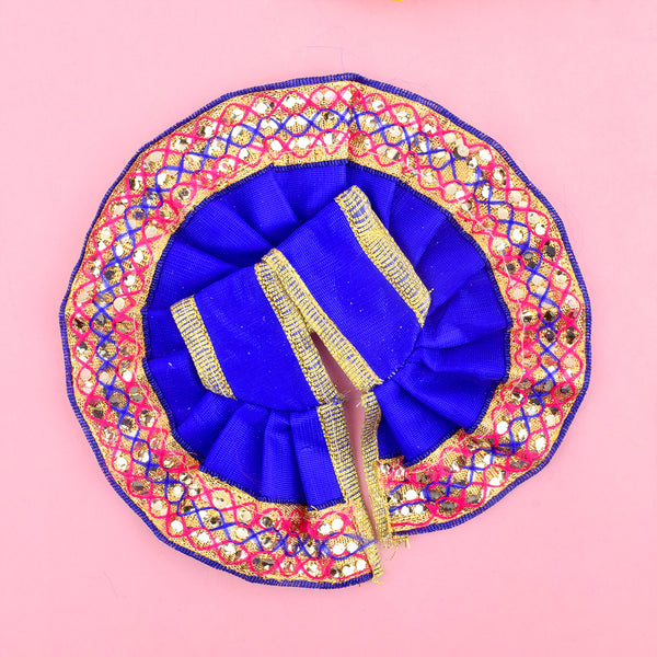 Enchanting Multicolour Laddu Gopal Dress with Golden Border