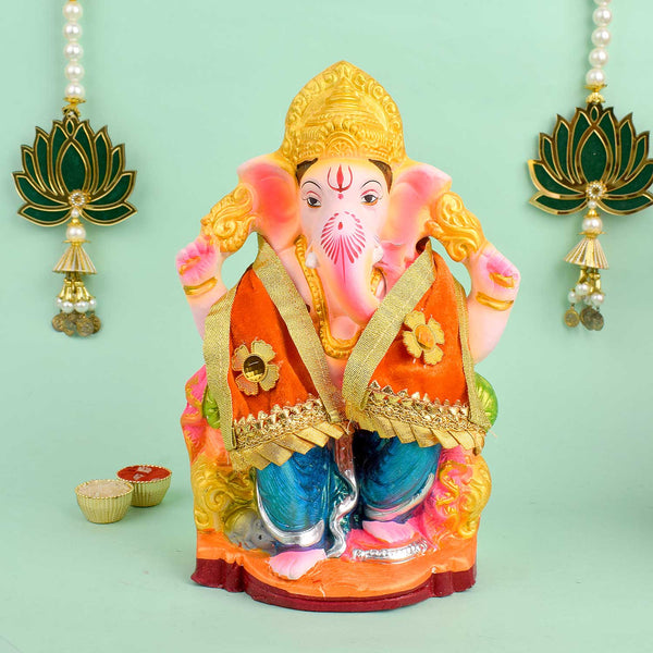 Graceful Orange Angvastra/Patka/Duppata for Rituals