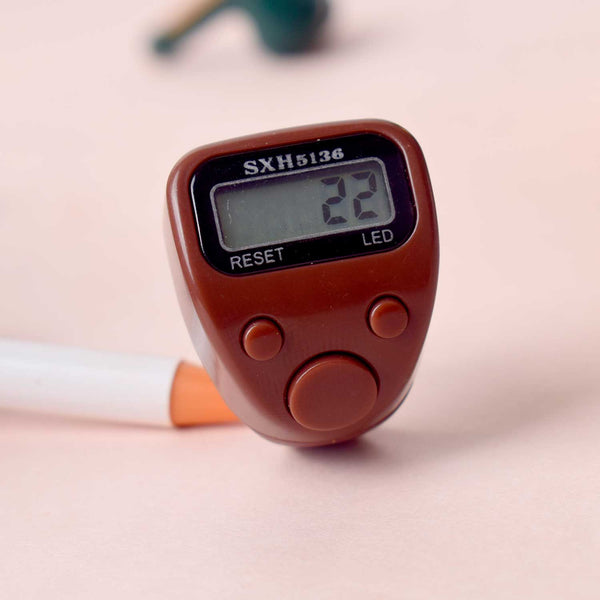 Digital Finger Japa Counter (Assorted Color)