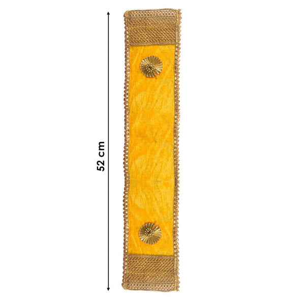 Premium Yellow Angvastra/Patka/Duppata Temple and Ritual