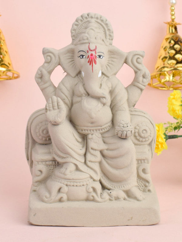 7 Inch Ganesha Seated on Shinghasan