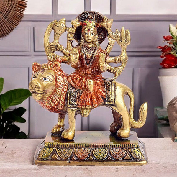 4.1 Inch Elegant Durga Maa Idol for Home Temple & Festive Decor