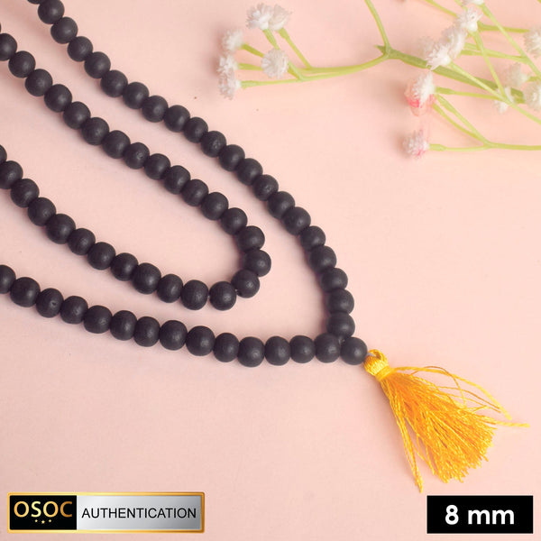 Govt. Certified 100% Original Karungali Mala – Sacred Ebony Wood 108+1 Beads