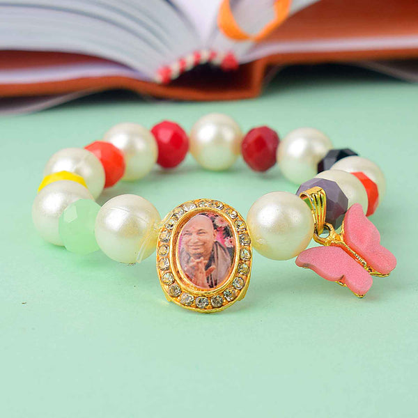 Multicoloured with Butterfly Charm – Guruji Swaroop Bracelet