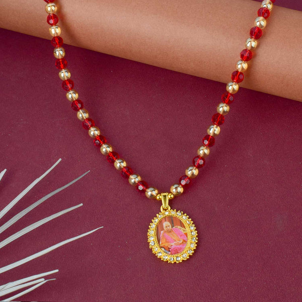 Jai Guruji Swaroop Mala – Golden & Coloured Beads (Assorted)