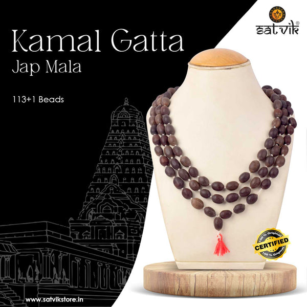 Kamalgatta Jaap Mala – Sacred Lotus Seed Mala for Wealth