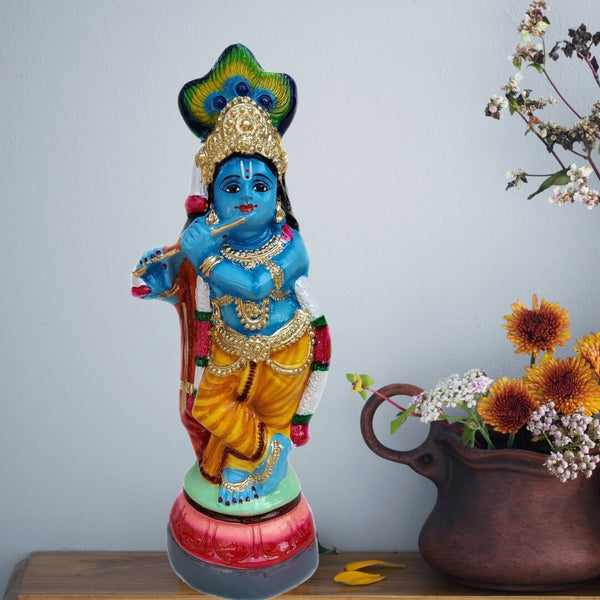 PAPERPULP KRISHNA STATUE-42 CM