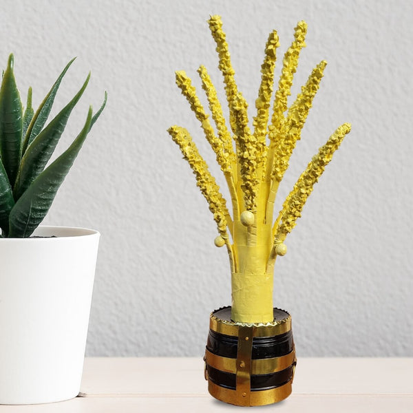 PARA WITH POOKULA-TRADITIONAL KERALA HOME DECOR, 26 CM