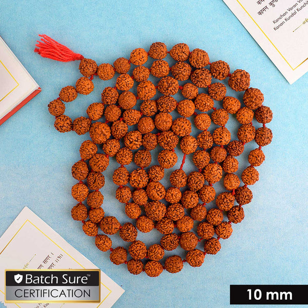 10mm Panchmukhi Rudraksha Jaap Mala