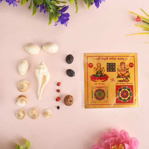 Shree Lakshmi Ganesh Yantra Kit (7 Piece)