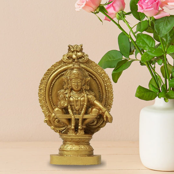 SMALL AYYAPPA IDOL MADE IN POLYMARBLE- 4 INCHES HEIGHT