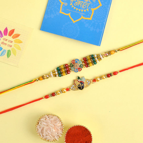 Designer Rakhi Set of 2 Duo: Celebrate Your Bond