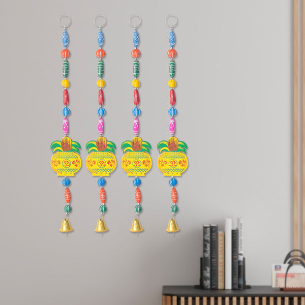 Ethnic Kalash Wall Hanging with Bell – Pooja Room & Entrance Decor