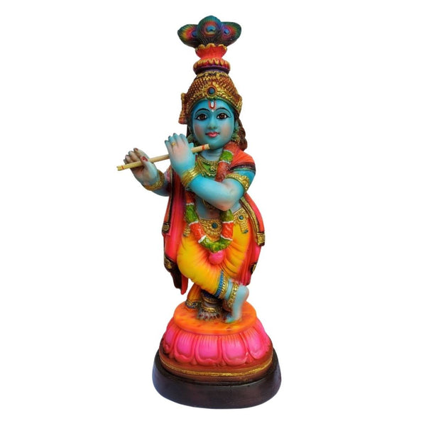 KRISHNA IDOL IN POLYMARBLE- 33 CM