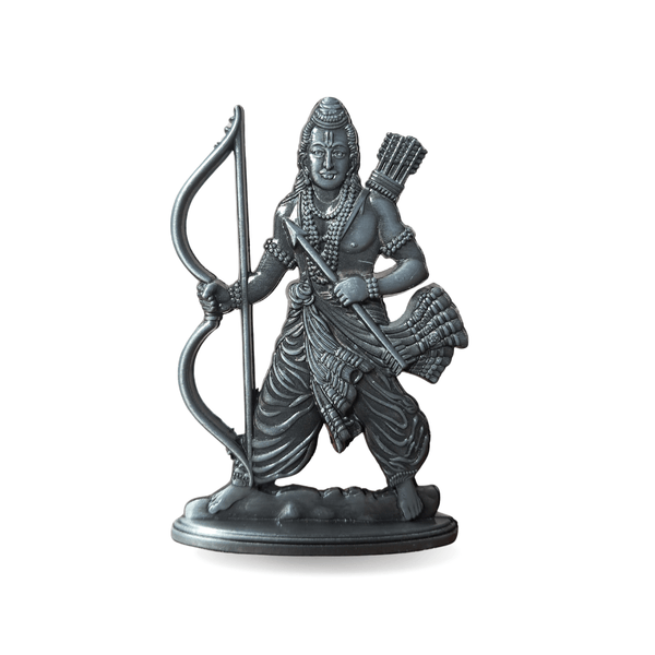 METAL LORD RAM IDOL FOR CAR DASHBOARD AND POOJA ROOM- 6 CM HEIGHT
