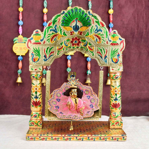 Royal Darbar Meenakari Jhula for Laddu Gopal