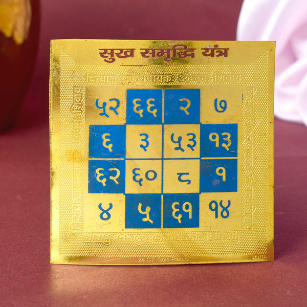 Sukh Samridhi Yantra – Divine Yantra for Prosperity and Happiness