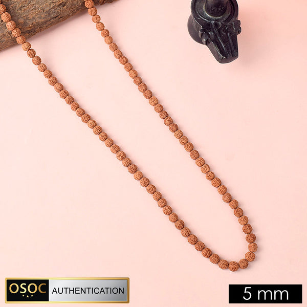 108 Beads 5mm Pathariya Rudraksh Mala