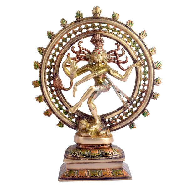11.6 Inch Divine and Graceful Natraj Brass Idol