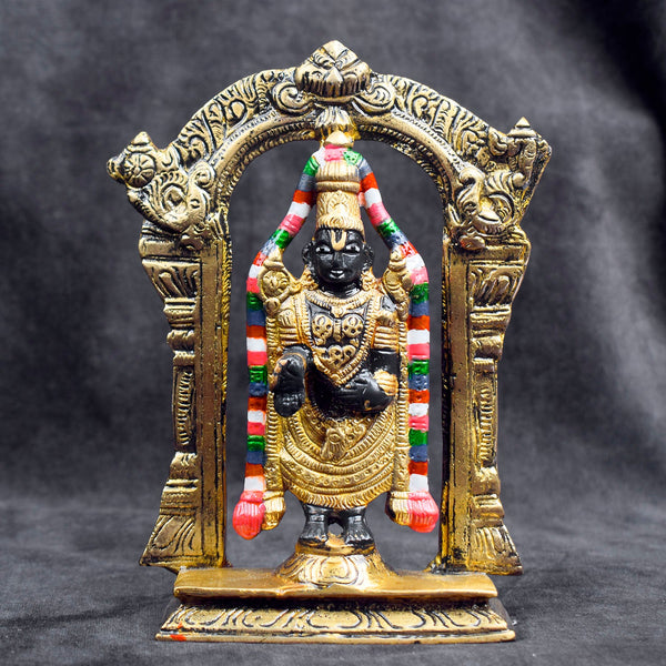 7.1 Inch Antique Brass Tirupati Balaji Murti
