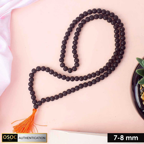 8mm Govt. Certified original Karungali Mala – 108+1 Beads for Japa & Focus