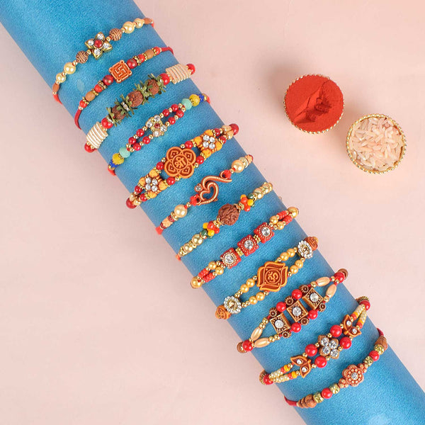 Big Pack of Beautiful Rakhis: Set of 12