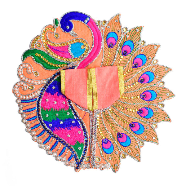 Divine Peacock Elegance Laddu Gopal Dress (Peacock & Mor Pankh Embroidery)