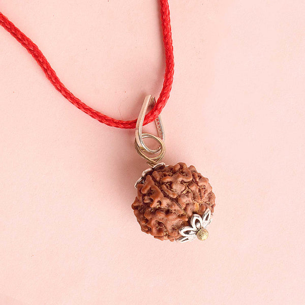 Certified 6 Mukhi Rudraksha Pendant