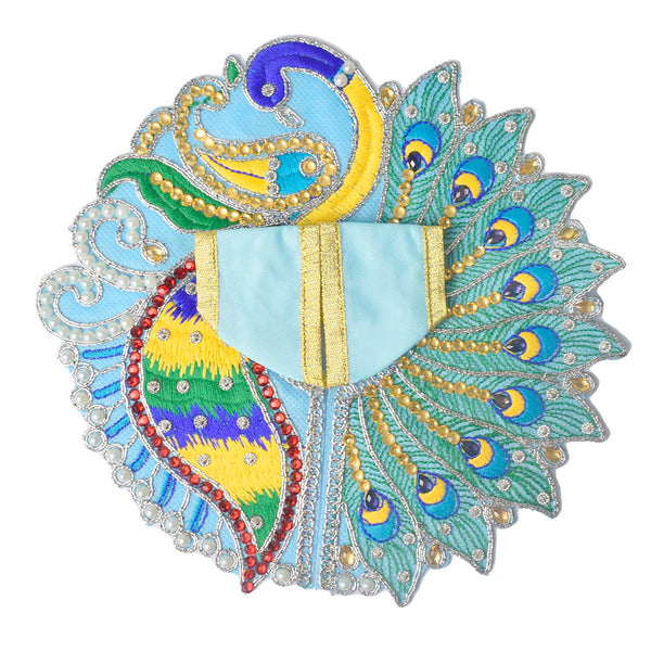 Divine Peacock Elegance Laddu Gopal Dress (Peacock & Mor Pankh Embroidery)
