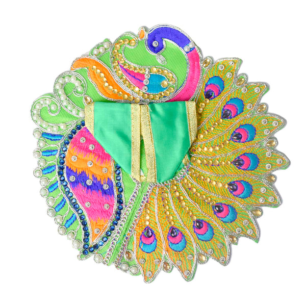 Divine Peacock Elegance Laddu Gopal Dress (Peacock & Mor Pankh Embroidery)