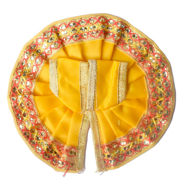 Enchanting Multicolour Laddu Gopal Dress with Golden Border