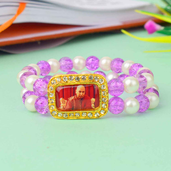 Radiant Guruji Swaroop Bracelet (Assorted) – Pearls & Colored Beads
