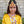Yellow Krishna Dress – Sequin Embellished Outfit with Silver Border